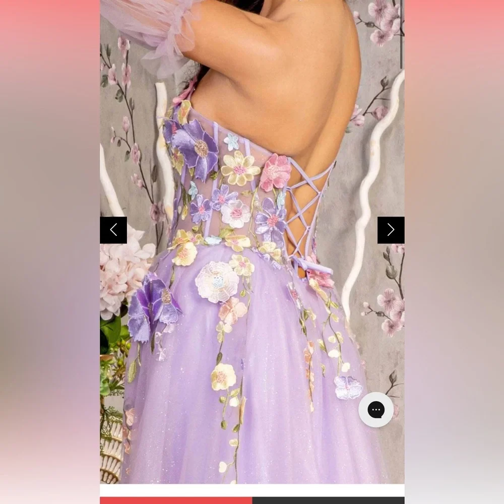 SOLD! Embellished Gown (worn for maternity) enchanted theme - Picture 5 of 5